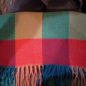 Vibrant Multicolor Checkered Scarf